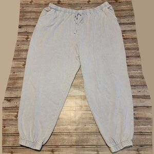 Cato Light Blue Knit Joggers Size 22/24W
